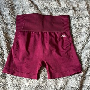 AYBL Red Bike Shorts Soft Casual Fabric